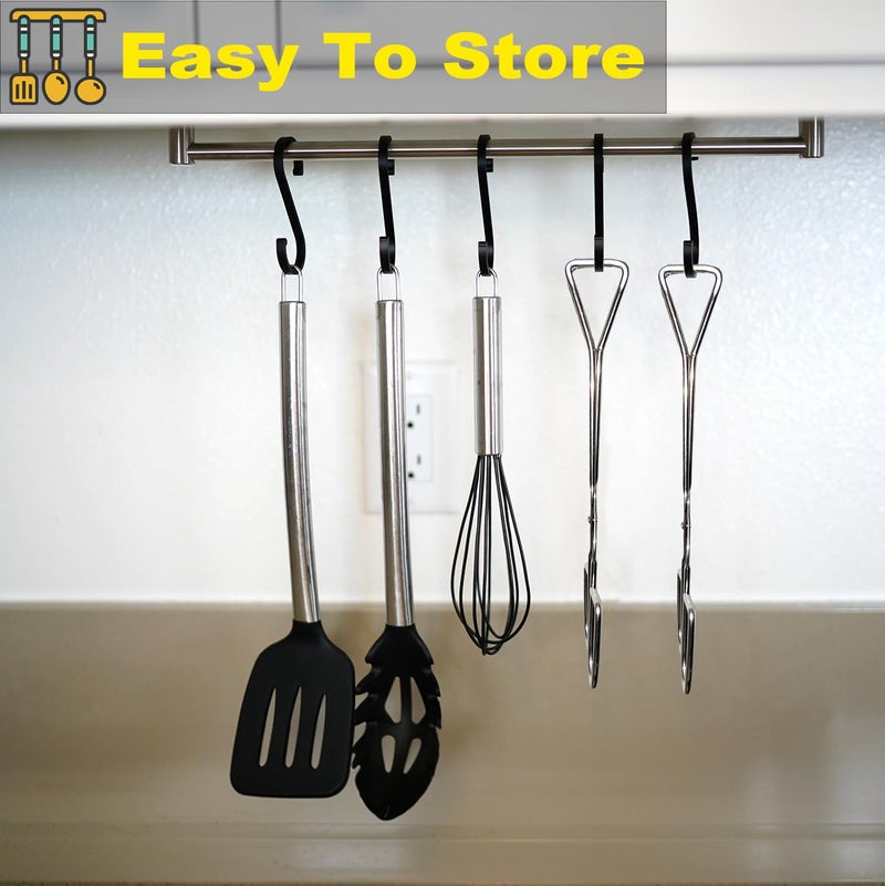 Hiash 11" Heavy Duty Stainless Steel Kitchen Scissor Tongs with Comfortable Ergonomic Grip, Heat Resistant Tongs for Cooking & BBQ, Set of 2 - Image 5